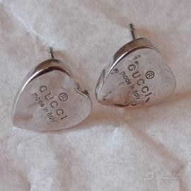 Gucci orecchini trademark in argento 925