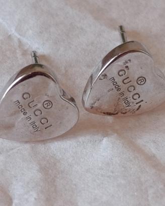 Gucci orecchini trademark in argento 925