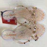 Infradito donna borchie fiocco 36-41 oro nuovi