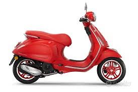 Vespa primavera rossa 125