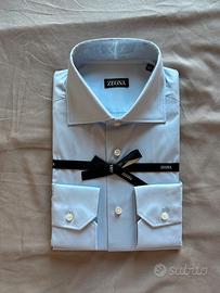 Camicia azzurra Zegna