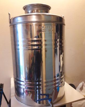 Fusto per olio in acciaio inox