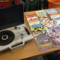 Giradischi 33 giri Philips vintage più vinili