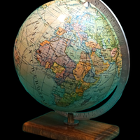 mappamondo globale fisico e politico
