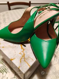Scarpe con tacco_verde laccetto Miranda J