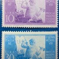 ITALIA REPUBBLICA 1948 Proclamazione Costituzione