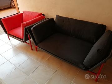 Divano e poltrona in design
