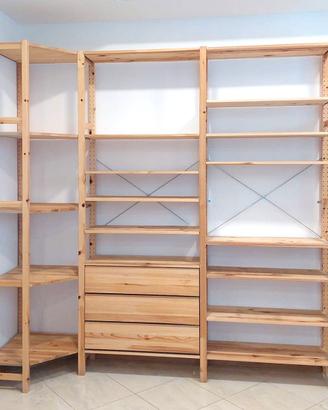 Scaffale Ivar Ikea - legno pino massiccio