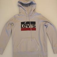 Felpa bianca con cappuccio marca Levi’s