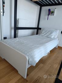 letto singolo IKea Askvol con doghe e materasso