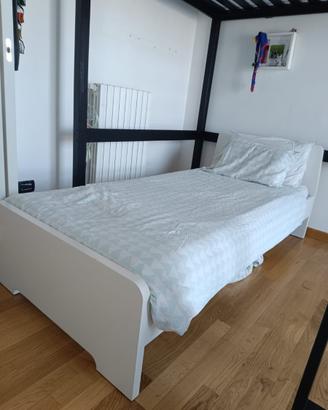 letto singolo IKea Askvol con doghe e materasso