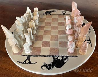 Scacchiera Africana in pietra - anni ‘90