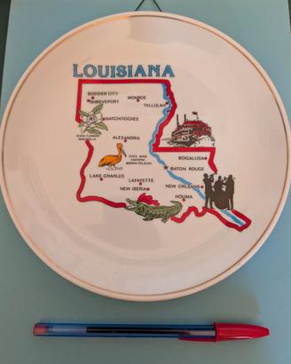 Piatto in ceramica originale Louisiana