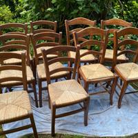 SEDIE VINTAGE OSTERIA IMPAGLIATE