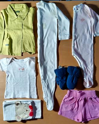 lotto 24 pezzi abbigliamento bambina da 0/2 anni