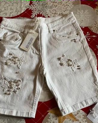 Miss Grant: shorts bianchi