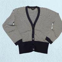 Cardigan donna a righe navy – Taglia M