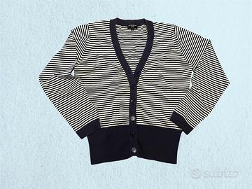 Cardigan donna a righe navy – Taglia M