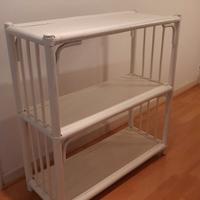 Scaffale Bamboo 3 ripiani mobile legno bambù