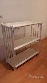 Scaffale Bamboo 3 ripiani mobile legno bambù