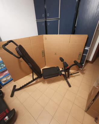 Panca fitness multifunzione regolabile pieghevole