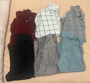 Set Di 6 Camicie Uomo Tg M , Cotone