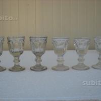 Antichi bicchieri per liquore
