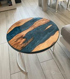 Tavolino / quadro olivo resina