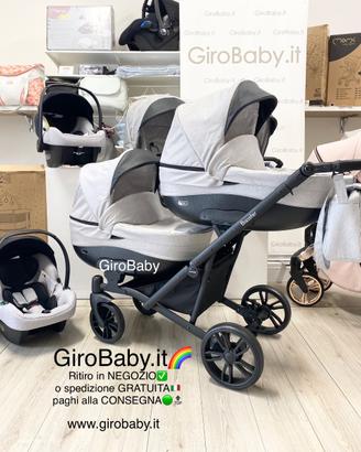 trio gemellare NUOVI NEGOZIO GIROBABY🌈 carrozzina