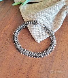 Bracciale in argento in filigrana.