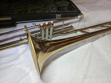 Trombone a pistoni Kalison con custodie e 2 bocchi