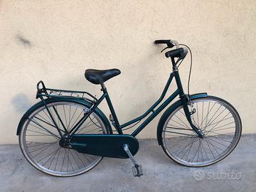Bici donna 26” verde metallizzata