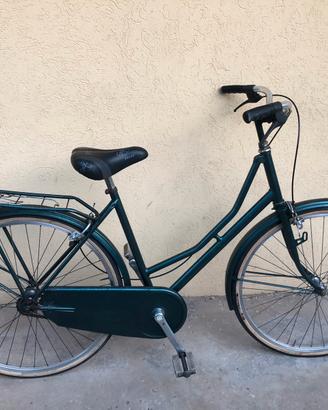 Bici donna 26” verde metallizzata