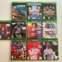 Set 10 Giochi Xbox one, compatibili xbox  series x