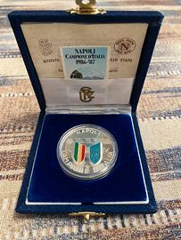 MEDAGLIA +FRANCO BOLLO 1º SCUDETTO NAPOLI 1986/87