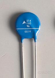3x Varistor S14K60 EPCOS 60V AC - 14mm