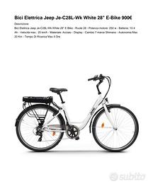 bici elettrica Jeep 