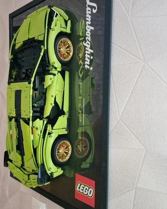 Quadro da esposizione per Lamborghini Sian lego 50