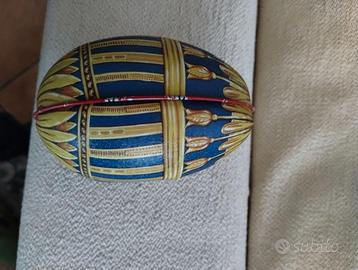 Vintage simil Fabergé decorativo in metallo