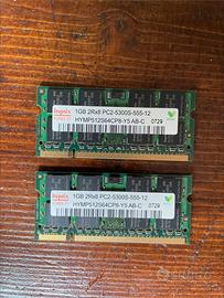 2x 1GB 2GB DDR2 666MHZ SODIMM RAM PC NOTEBOOK HP