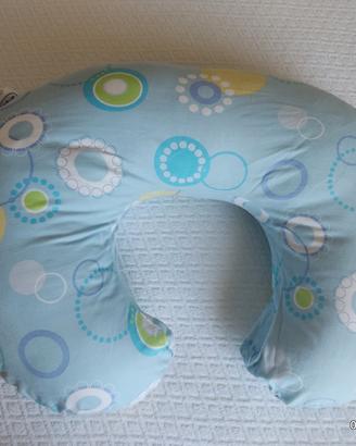 cuscino allattamento azzurro 