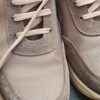 scarpe sneacker di colore vere acqua e beige scar