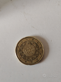 moneta 20 cent rara portogallo