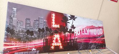 QUADRO HOLLYWOOD IN TELA 