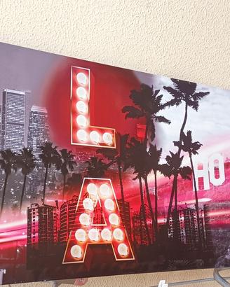 QUADRO HOLLYWOOD IN TELA 