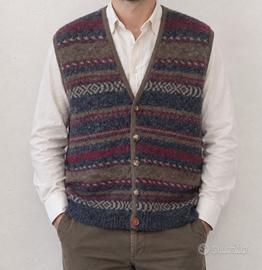 Gilet cardigan in lana anni 80 made in Italy tg. L