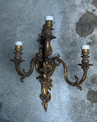 Lampadario in bronzo