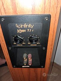 Impianto stereo + 2 casse  in legno k Infinity 7.1