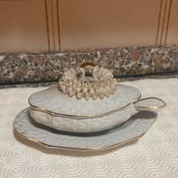Salsiera in porcellana di Capodimonte