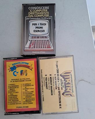 3 cassette x Commodore 